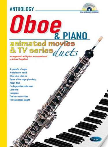 Anthology Animated Movies & TV Series: Oboe & Piano. 10 arrangements with piano accompaniment. 9788850726660