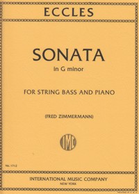 Sonata G minor, String Bass and Piano