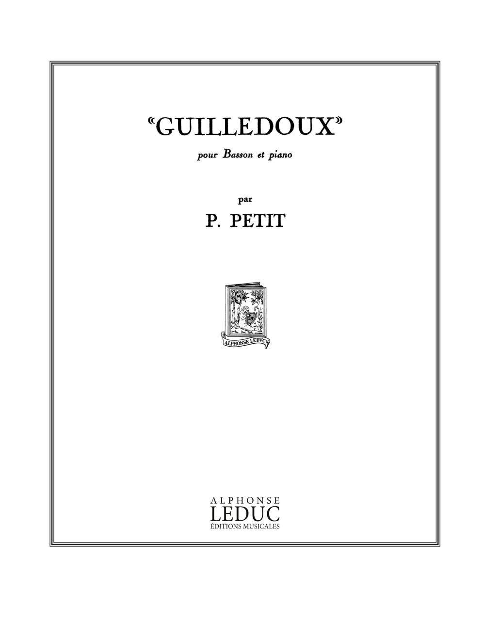 Guilledoux, pour basson et piano