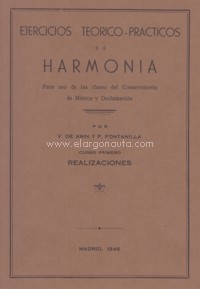 Estudios de harmonía, curso 1. Realizaciones
