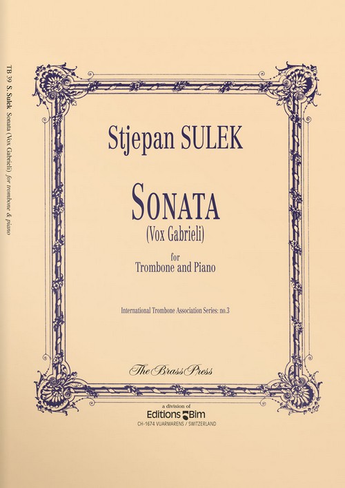 Sonata (Vox Gabrieli), for Trombone and Piano