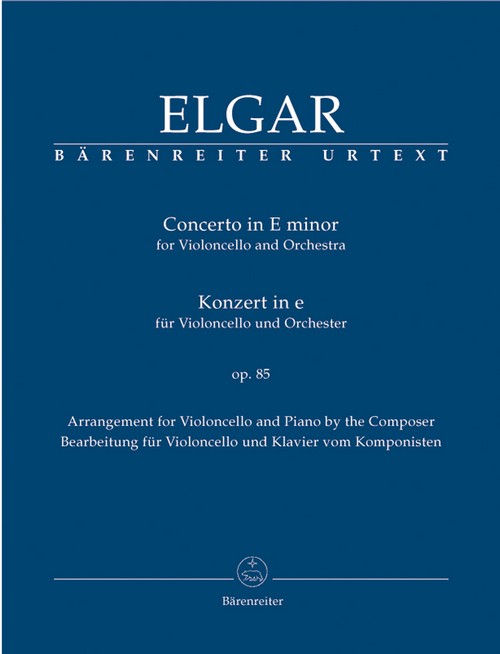 Concerto in E minor, for Violoncello and Orchestra, opus 85, Piano Reduction