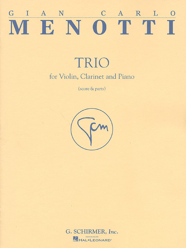 Trio, for Violin, Clarinet and Piano. 9780634013096