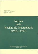 Índices de la Revista de Musicología (1978 - 1999)