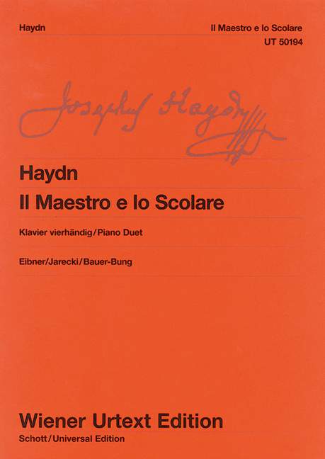 Il Maestro e lo Scolare, Sonata a quattro mani, Hob. XVIIa:1, Piano Duet - Urtext