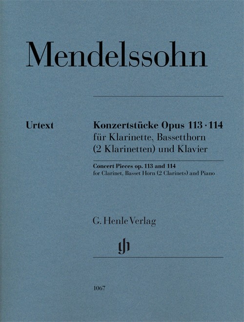 Concert Pieces op. 113 and 114, for Clarinet, Basset Horn (2 clarinets) and Piano