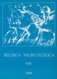 Recerca musicològica, VIII, 1998