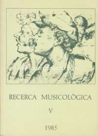 Recerca musicològica, V, 1985