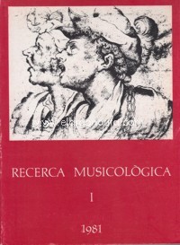 Recerca musicològica, I, 1981