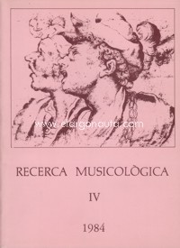 Recerca musicològica, IV, 1984