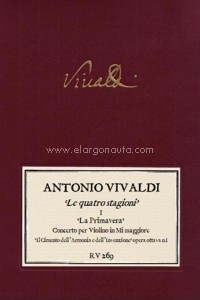 Le quatro stagioni, I. La Primavera. Concerto per violino in Mi maggiore, RV 269