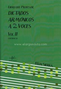 Dictados armónicos a dos voces, vol. II. Libro del profesor