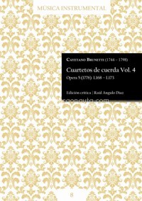 Cuartetos de cuerda, Vol. 4. Opera 5 (1776) L168-L173