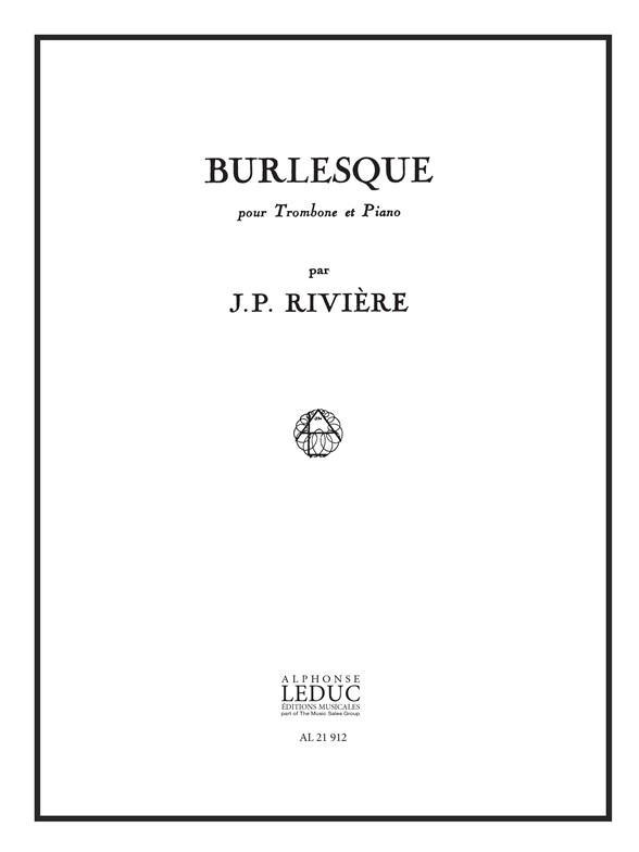 Burlesque, pour trombone et piano