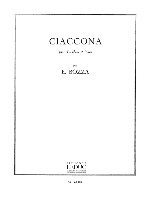 Ciaccona, pour Trombone et Piano