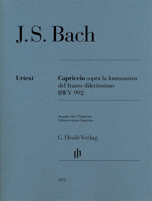 Capriccio sopra la lontananza BWV 992, performance book