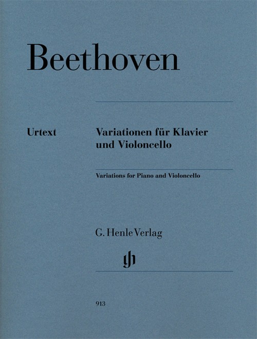 Variations for Piano and Violoncello, with marked and unmarked violoncello parts, set of parts = Variationen für Klavier und Violoncello, mit bezeichneter und unbezeichneter Violoncellostimme, Stimmen
