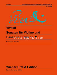 Sonatas for Violin and Basso Continuo op. 2 = Sonaten für Violine und Basso continuo op. 2
