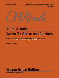 Sonatas Band 2 = Werke für Violine und obligates Cembalo (Klavier) Band 2