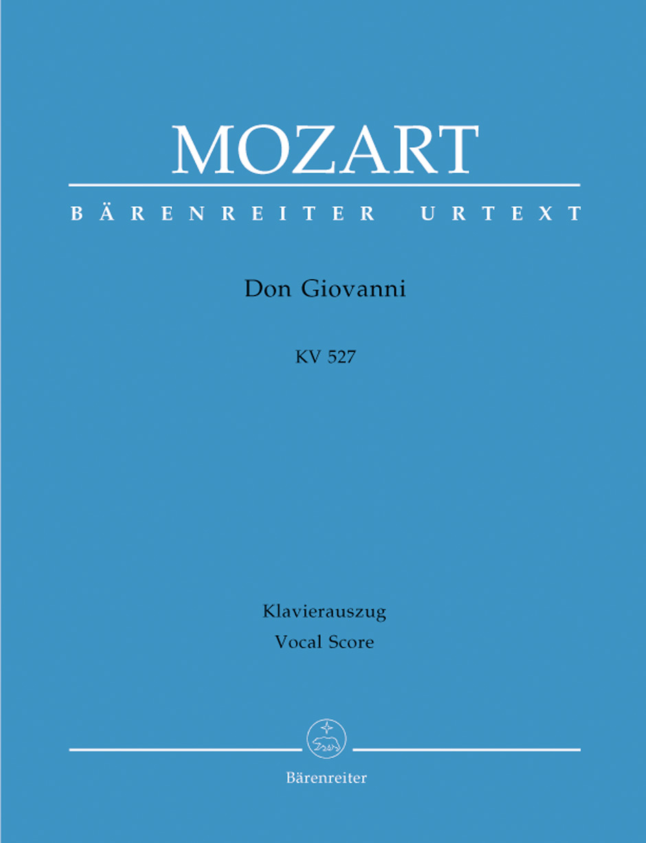 Don Giovanni - Il dissoluto punito ossia Il Don Giovanni KV 527, Dramma giocoso in 2 Akten, vocal/piano score
