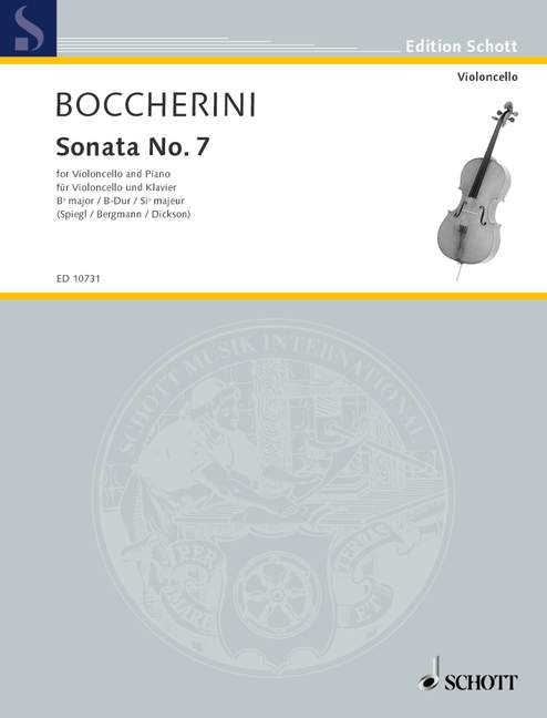 Sonata No. 7 Bb Major, cello and piano