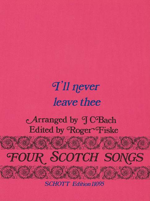 Four Scotch Songs, No. 2: I'll never leave thee, medium voice, 2 flutes, 2 violins and bass, score and parts