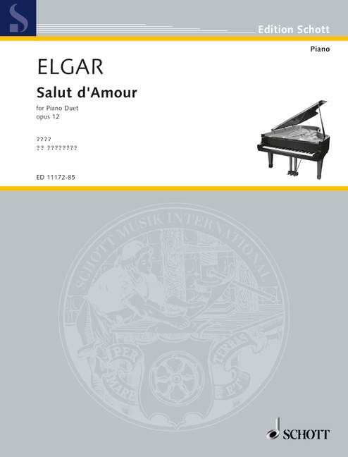 Salut d'Amour op. 12, piano (4 hands)