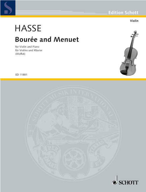 Bourrée and Menuet, violin and piano