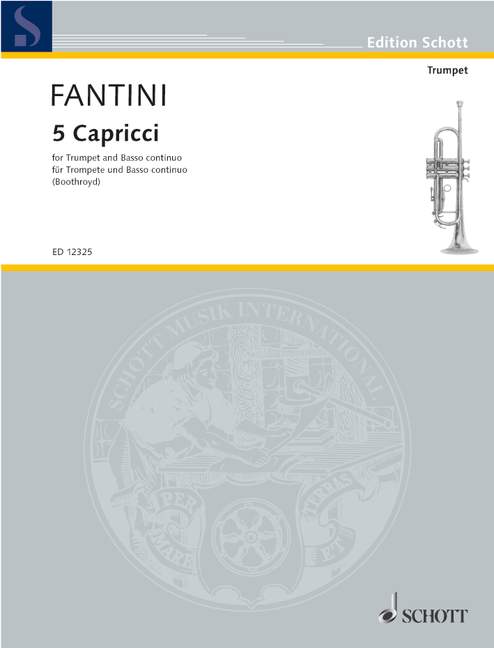 Five Capricci, trumpet (in Bb or in C) and basso continuo