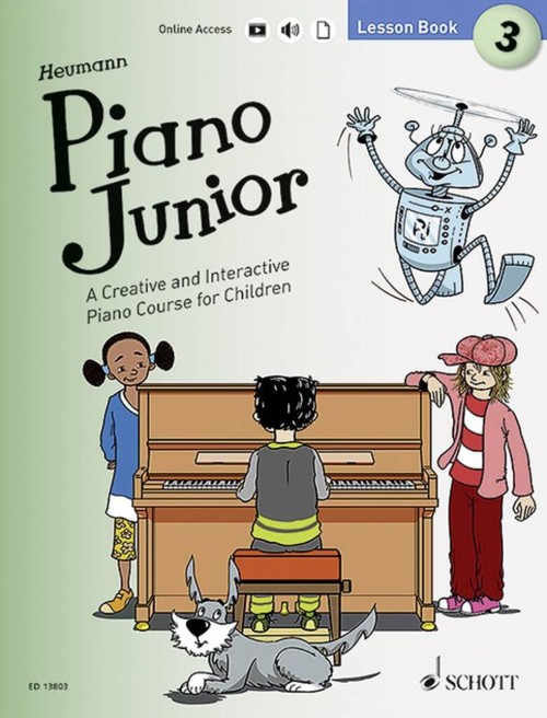 Piano Junior: Lesson Book 3 Vol. 3, A Creative and Interactive Piano Course for Children, piano, Edition with Online Audio