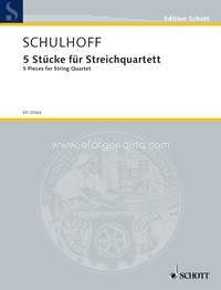 5 Pieces for String Quartet, score and parts