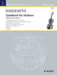 Tune book for violins, 41 Studies for 2 (or 1) violins based on "The Doflein violin method"