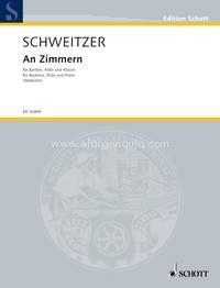 An Zimmern, baritone, flute and piano, score and parts