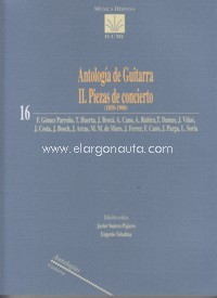 Antología de guitarra, II. Piezas de concierto (1850-1900). 9790801276018