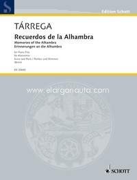 Memories of the Alhambra, piano trio, score and parts. 9790001169059