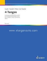 4 Tangos, string quartet (and double bass ad lib.), score and parts