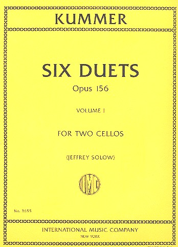 Six Duets Volume 1 op. 156, for 2 cellos