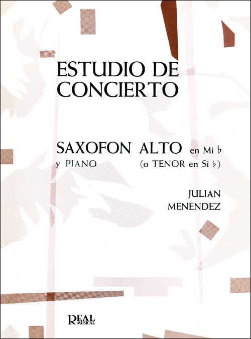Estudio De Concierto, Saxofón Alto En Mib (o Tenor En Sib) y Piano