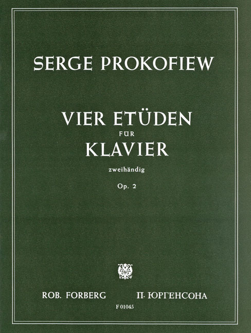 Vier Etüden für Klavier, zweihändig, op. 2