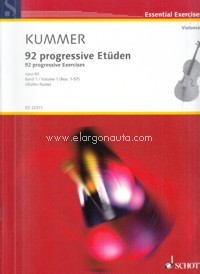 92 progressive Exercises op. 60 Band 1 (Nr. 1-57), Accompaniment by a second Violoncello