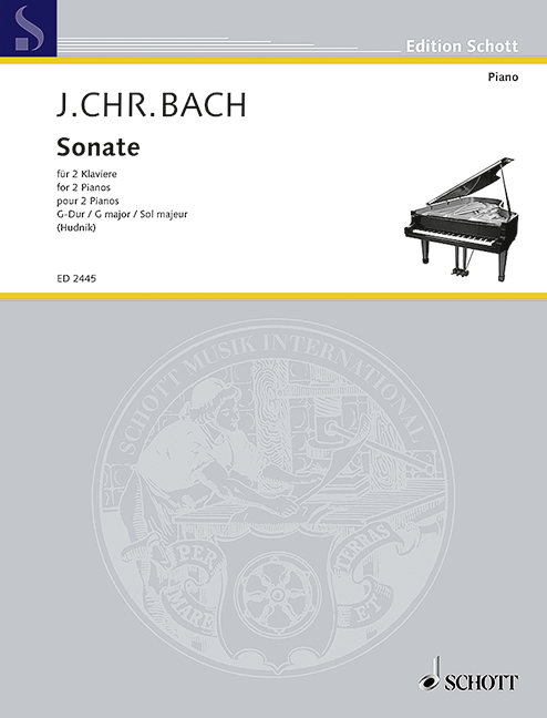 Sonate G major, Neu herausgegeben und mit Vortragszeichen und Fingersätzen versehen, 2 Pianos (4 hands), performance score