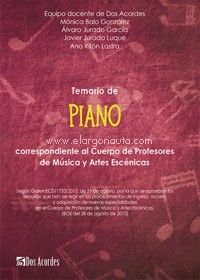 Temario de Piano correspondiente al Cuerpo de Profesores de Música y Artes Escénicas