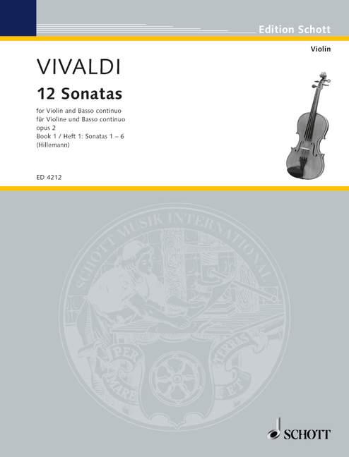 12 Sonatas op. 2 Heft 1, violin and basso continuo; cello ad lib.