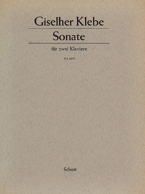 Sonata op. 4, 2 pianos (4 hands)