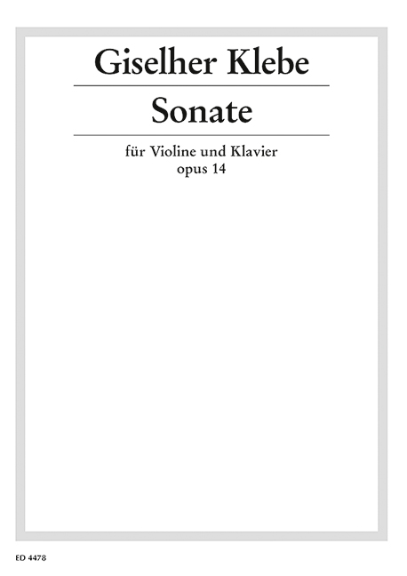 Sonata op. 14, violin and piano