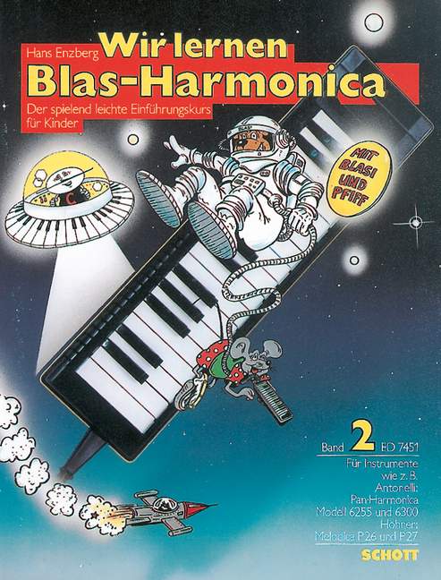 Wir lernen Blas-Harmonica Band 2, Der spielend leichte Einführungskurs für Kinder, wind harmonica
