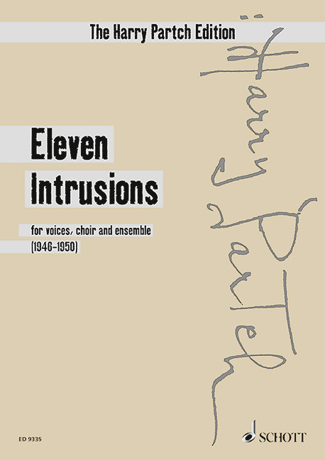 Eleven Intrusions, for voices, choir and ensemble, study score