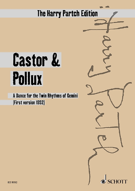 Castor & Pollux, A Dance for the Twin Rhythms of Gemini (1st Version 1952)), 6 dancers and instrumental ensemble, study score