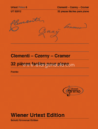 Piezas fáciles para piano con consejos para su estudio, vol. 6: Clementi, Czerny, Cramer. 9783850557726
