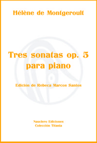 Tres sonatas, opus 5, para piano. 9790901885684